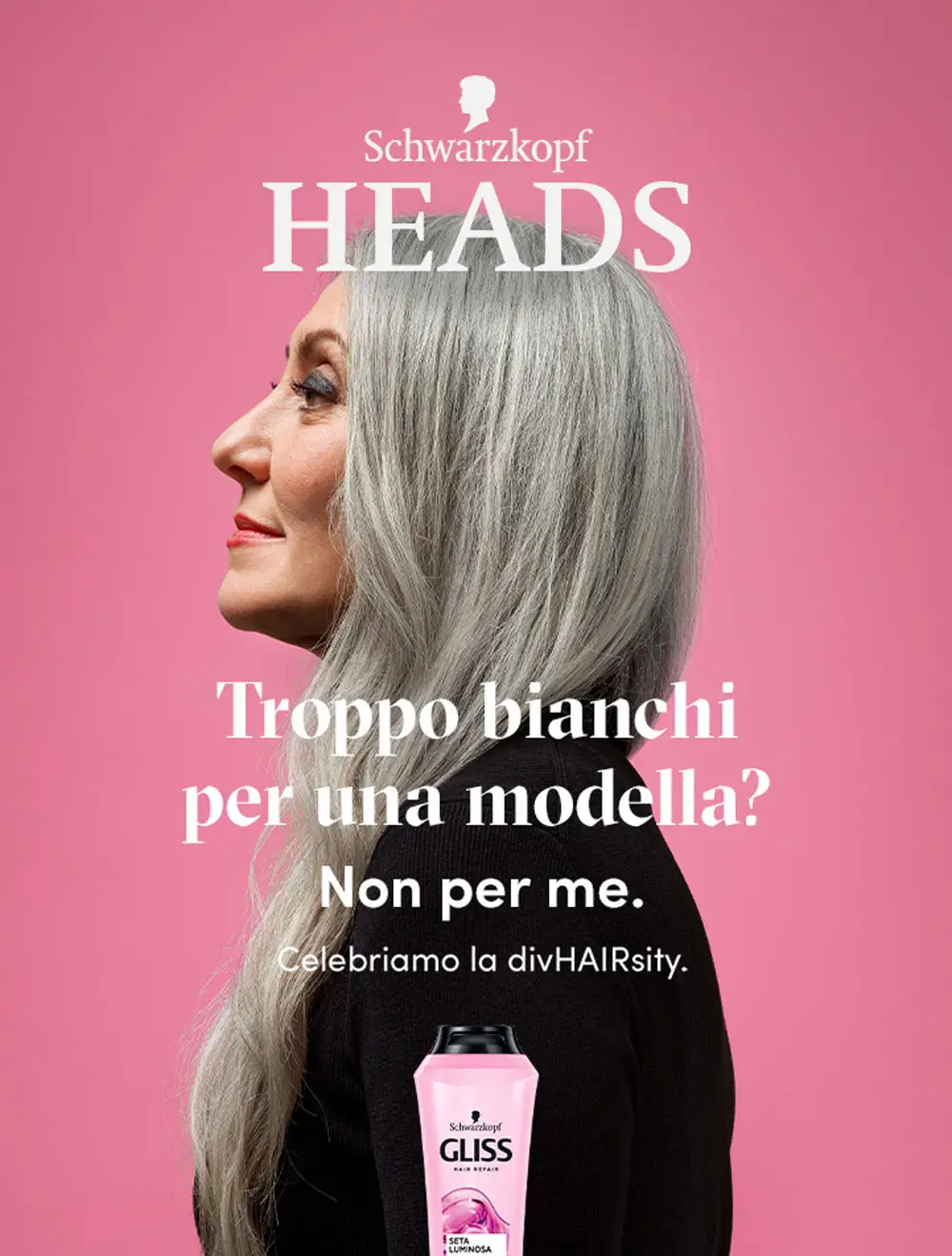 Valeria Sechi testimonial Schwarzkopf per la campagna Celebriamo la divHAIRsity — Troppo bianchi per una modella? Non per me