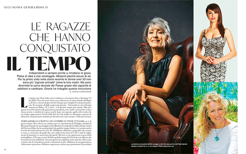 L'articolo di Grazia del Luglio 2020 su Valeria Sechi