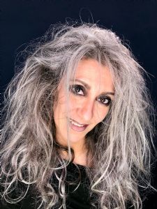 Italian grey hair model Valeria Sechi