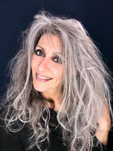 Italian grey hair model Valeria Sechi